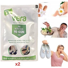 Resim Vera Ayak Kokusu Giderici Ayakkabı İçi Koku Önleyici Toz 2 x 10 G 