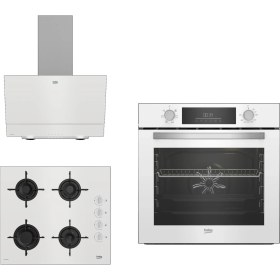 Resim Beko New White Star 3lü Ankastre Set ( Bfc 330 B - Bocd T 6011 Eb - Bde 6050 Hb ) 