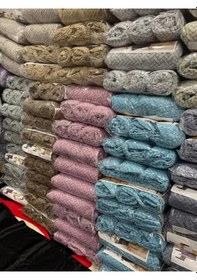 Resim StarMall Tuğla Desen Likrali Jakarlı Kümaş Sandalye Örtüsü, Lastikli, Esnekli Sandalye Kılıfı 1 Adet Beyaz 