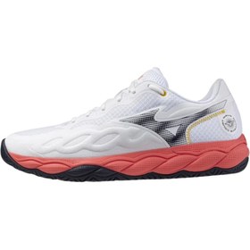 Resim MIZUNO Wave Enforce Court AC Erkek Tenis Ayakkabısı Beyaz 