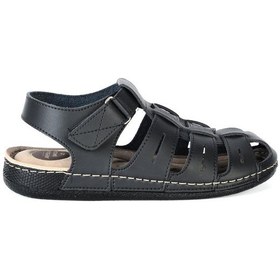 Resim Apella 954-4 Baron Siyah Erkek Sandalet Siyah 