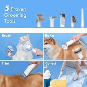 Resim P2 Pro Köpek Kesme Makinesi, Sessiz ve Güçlü 5’i 1 Arada Evcil Hayvan Bakım Seti 