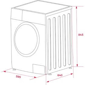 Resim Teka - Shk 81030 Dss - Solo Çamaşır Kurutma Makinesi - 10 kg Kurutma - Dark Inox - 114060003 