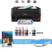 Resim Canon G4411 Photoink Mürekkepli Tanklı Yazıcı (1 Siyah Mürekkep Ve Fotoğraf Kağıdı Hediyeli) 