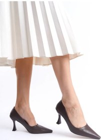 Resim Trendella Kadın Mat Acı Kahve Stiletto Tr08ms27l Siyah 