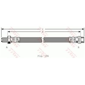 Resim TRW PHB320 Fren Hortumu Ön Mercedes C W202 S W140 