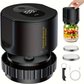 Resim 1 Set Elektrikli Mason Kavanoz Vakumlu Mühürleme Kiti, USB Şarj Edilebilir, Geniş ve Normal Ağızlı Mason Kavanozlar İçin, 10 Kapak Dahil, Gıda Saklama Vakumlu Konserve Mühürleyici 