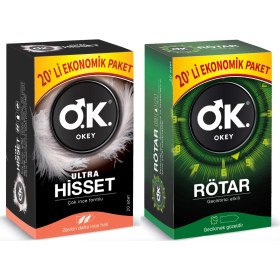 Resim Okey Ultra Hisset 20'li ve Rötar 20'li Set 