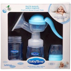 Resim Babytıme Pratik Manuel Göğüs Pompası Mavi 514 