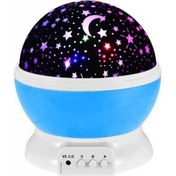 Resim Pazly Çocuk Yıldız Gece Lambası - 360 Dönüşüm, Mavi/pembe/mor Led Masa Lambası 