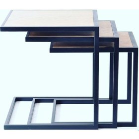 Resim Zigon Zlf 3Lü C Model Metal Transmisyon Çelik Siyah Fırın Boya Md 