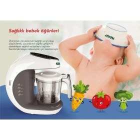 Resim Neno Cibo 5’i 1 Arada Buharlı Pişirici ve Bebek Maması Blender 