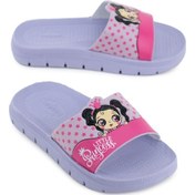 Resim Gezer Little Princess Yazlık Kız Çocuk Pu Islak Zemine Uygun Rahat Taban Ev Bahçe Banyo Havuz Terlik Lila 