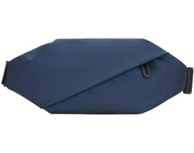 Resim Cordial Mavi Erkek Spor Su Geçirmez Minimalist Crossbody Bel Çantası Mavi 