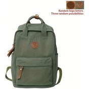 Resim Honeybeeshop Yeşil Vintage Fermuarlı Büyük Kapasiteli Çok Yönlü Seyahat Sırt Çantası Yeşil 