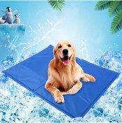 Resim Duffa Kedi Köpek Soğutucu Mat Çift Taraflı Serinletici Yatak Pet Cool Mat Kedi Köpek Serinletici Mat L Boy 