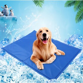 Resim Duffa Kedi Köpek Soğutucu Mat Çift Taraflı Serinletici Yatak Pet Cool Mat Kedi Köpek Serinletici Mat L Boy 