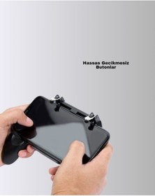 Resim Nrzsnt Mobil Oyunlar İçin Joystickli Ergonomik Gamepad Kontrol Cihazı 