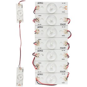Resim 3 Volt Tek Kablolu Birbirine Bağlı Led 7'li Poşet 