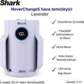 Resim Shark Neverchange5 Compact Pro Lavanta Hava Temizleyici 