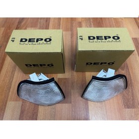 Resim Bmw E36 Beyaz Sinyal Lambası Takımı Ön Sağ Ve Sol Set 82199403095 82199403096 Depo Marka - 