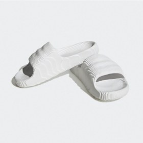 Resim Adidas Adilette 22 Unisex Beyaz Terlik Düz Hq4672 Beyaz 