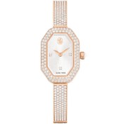 Resim Swarovski Dextera Bangle Saat, Isviçre Üretimi, Metal Bileklik, Rose Altın Tonu, Pembe Altın Rengi Yüzey 