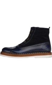 Resim Costo Shoes NVN491 Lacivert Açma Deri Eva Taban Büyük Numara Bot Rahat Geniş Kalıp Premıum Serisi 