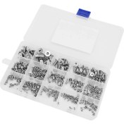 Resim Tenfowee 320 Adet M2-m6 304 Paslanmaz Çelik Gömme Sekizgen Somun Seti - Taşınabilir Kutu İçerisinde Ev Ve Endüstri Kullanıma Uygun 