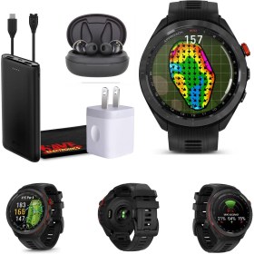 Resim Garmin Approach S70 47MM Siyah-Golf GPS Fitness Takip Cihazı Erkekler için Akıllı Saat, Hafif Dokunm 