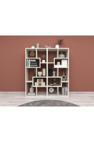 Resim MUSVENUS Sigma Raf-çok Amaçlı Dekoratif Raf Kitaplık 