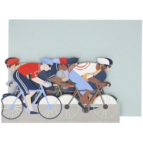 Resim Meri Meri - Cycling Birthday Card - Bisiklet Tebrik Kartı 