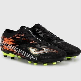 Resim Joma Supercopa 2301 Sups2301fg Black Coral Fırm Ground Siyah/turuncu Erkek Krampon Siyah 