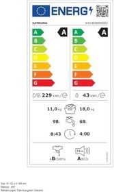 Resim Samsung 18/11kg Kurutmalı Çamaşır Makinesi, Bespoke AI Gri 