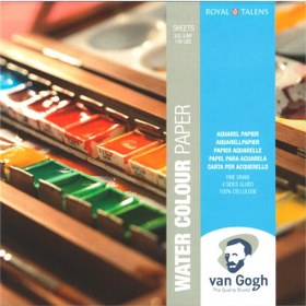 Resim Talens Van Gogh Cold Press Sulu Boya Defteri Blok 300 G 15x15 