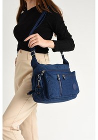 Resim Kadın Omuz Çantası Çok Cepli Hafif Yağmur Geçirmez Klinkır Kumaş 30 20 Cm Günlük Kullanıma Uygun 001 