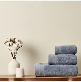 Resim Soft Premium Banyo Havlusu - Mavi - 70X140 Cm 