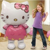 Resim Sanrio Hello Kitty Ekstra Büyük Balon - Kırmızı Oval Karakter Tasarımı Pembe ve Beyaz Detaylarla, Dayanıklı İç Mekan Parti Dekoru Doğum Günü, Anneler Günü, Mezuniyet için - Elektriksiz, Hello Kitty Doğum Günü Süslemeleri, Kutlama Aksesuarı, Sevimli Karakter Tasarımı, Kolay Kurulumlu, Şenlikli Dekorasyonlar, Uzun Ömürlü Süsleme, Aile Toplantıları 