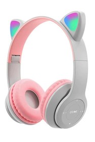 Resim Subzero SW88 Bluetooth Kedi Kulaklık Katlanabilir Kulaklık -Pembe 