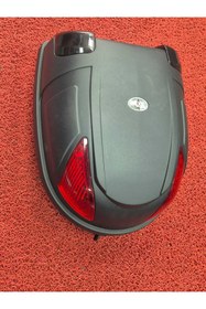 Resim rexxmotor Bisiklet Arka Çanta 17 Lt Şehir Bisikleti Çantası Elektrikli Bisiklet Reflektör Kilitli Çanta 