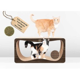 Resim Felidae Oluklu Mukavva, Kedi Tırmalama Kanepesi - Yatay Tırmalama / (75X36X24CM) Xlarge - CS8 DW 