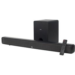 Resim BPL BWLSBF102 2 Channel Cinebar SX Fabric Style Soundbar with Wireless Subwoofer, Black 