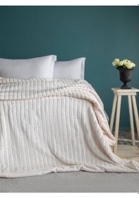 Resim Apricitas Battaniye Gentle Ekru 200x220 Çift Kişilik Ekru 