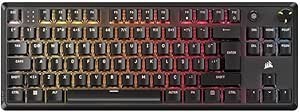 Resim CORSAIR K70 CORE TKL Mekanik RGB MLX Red v2 linear (CH-911911E-TR) Gaming Klavye 