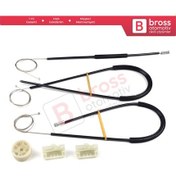 Resim Mercedes W639 2 için Ön Sağ Kapı Cam Kriko Tamir Seti N11.10058 