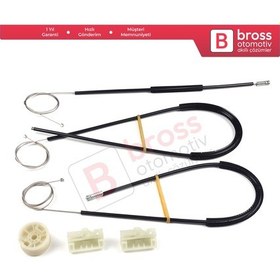 Resim Mercedes W639 2 için Ön Sağ Kapı Cam Kriko Tamir Seti N11.10058 