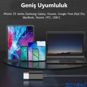 Resim ScHitec E30 High Sound Type-C girişli Kulak İçi Mikrofonlu Kablolu Kulaklık Beyaz 