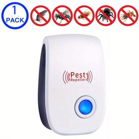 Resim 1 adet Ultrasonik Haşere Kovucu - Elektronik İç Mekan Böcek ve Kemirici Kontrol Cihazı, Ev, Mutfak, Ofis, Otel, Depo için İdeal - 110-240V, Toksik Olmayan, Kullanımı Kolay, Haşere Kontrol Cihazı | Şık Görünüm | Ses Dalgası Teknolojisi 