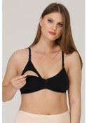 Resim Pl Emzirme Sütyeni Kapsız Penye Siyah 