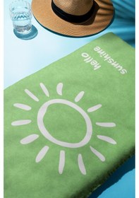 Resim Dijital Baskı Plaj Deniz Havlusu Hello Sunshine Desenli Peştamal Hvl0004 Renkli 